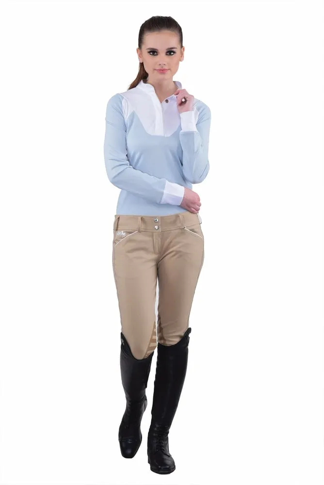 Equine Couture Ladies Brittni Silicone Knee Patch Breeches