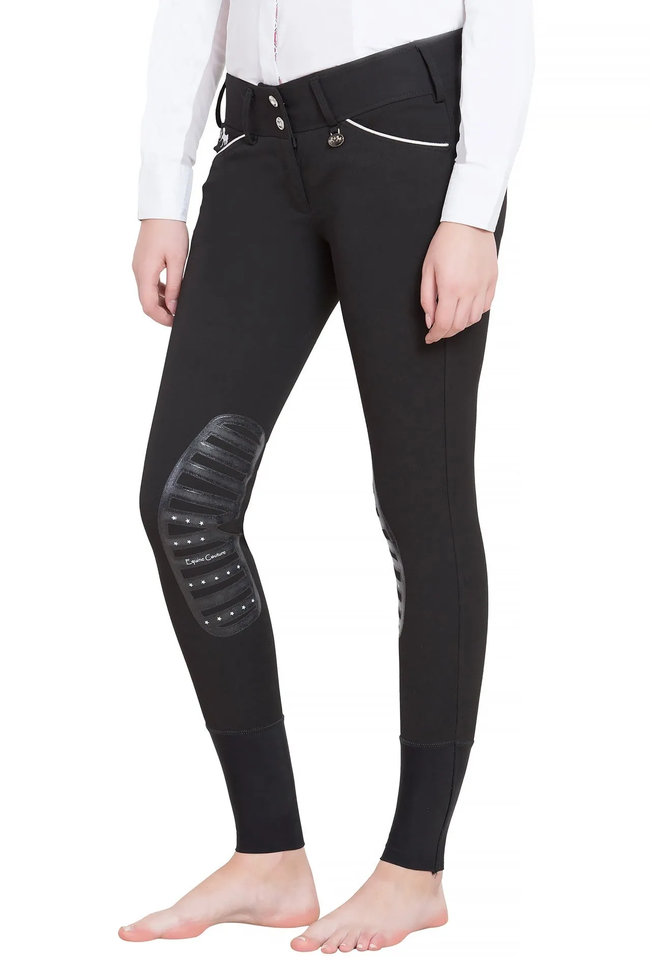 Equine Couture Ladies Brittni Silicone Knee Patch Breeches