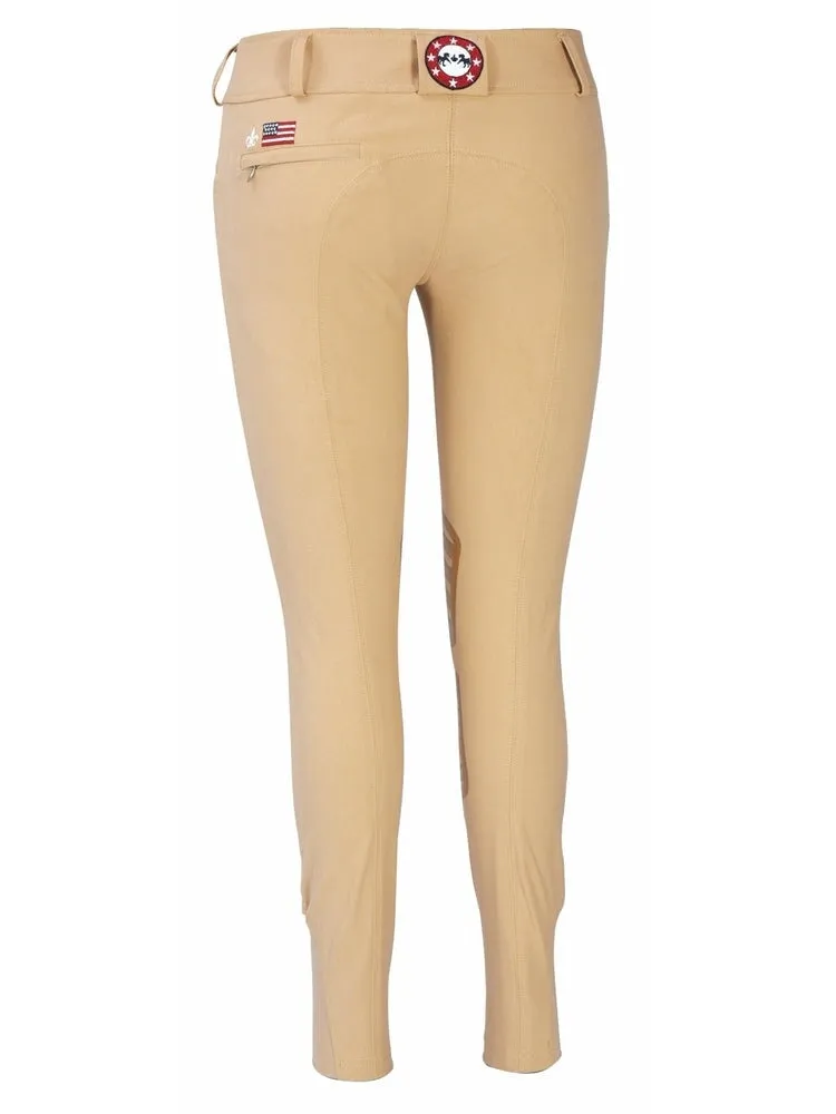 Equine Couture Ladies Brittni Silicone Knee Patch Breeches