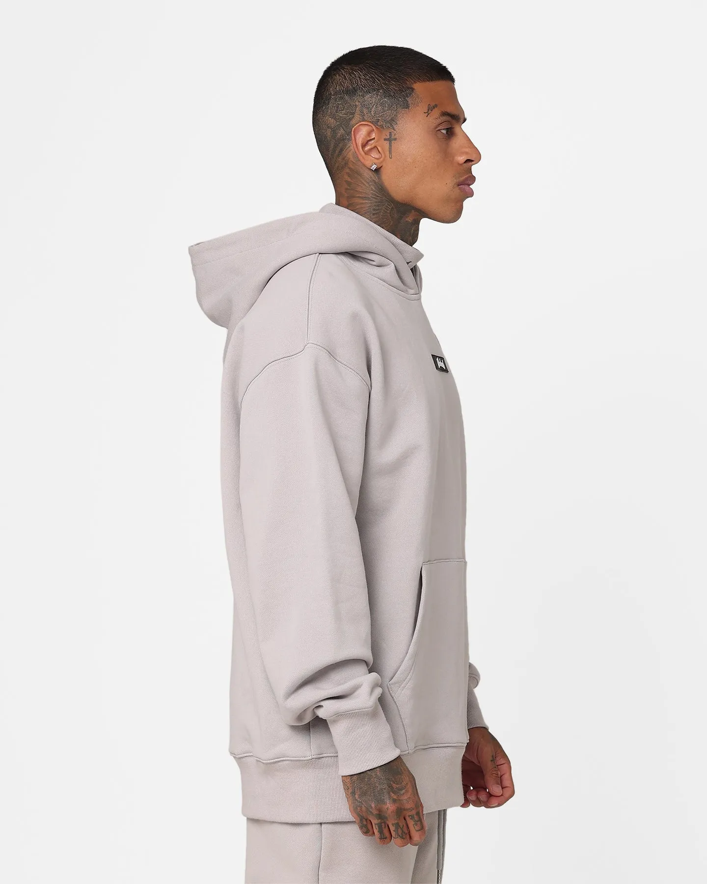 Fallen Breed Signature Logo Hoodie Light Grey