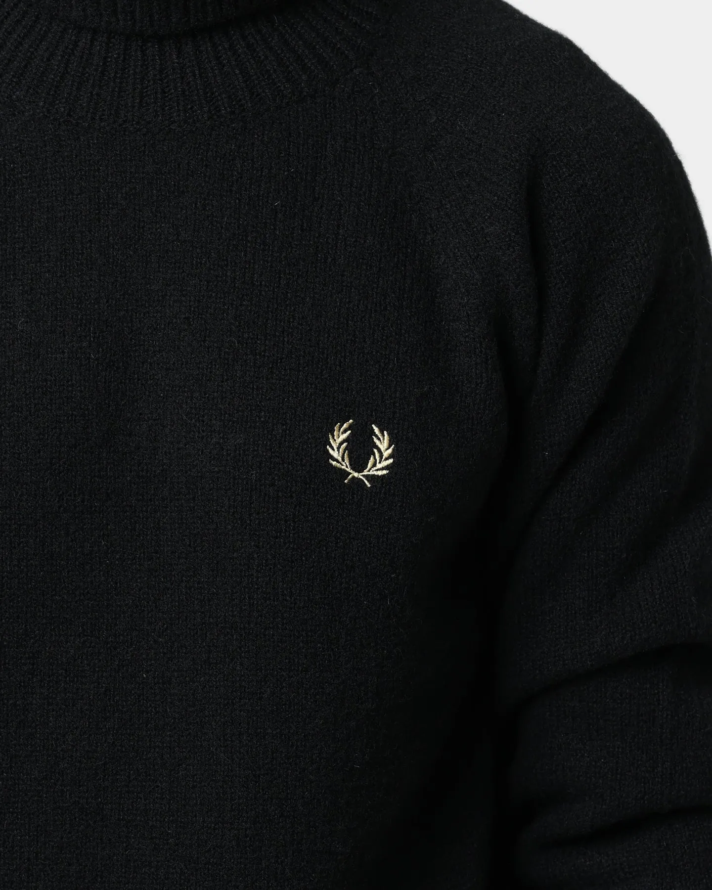 Fred Perry Roll Neck Jumper Black