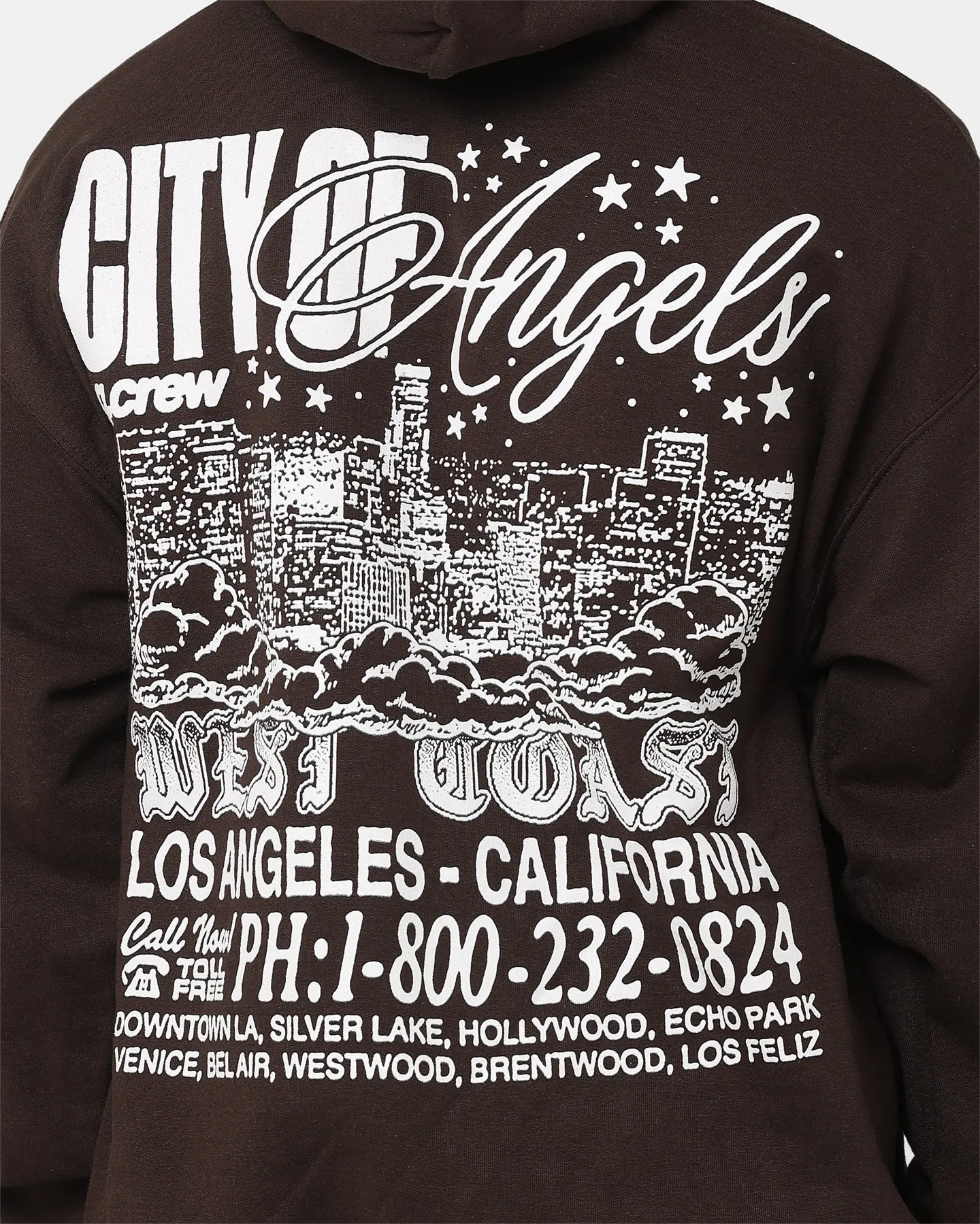 Goat Crew The City Of Angels Hoodie Brown