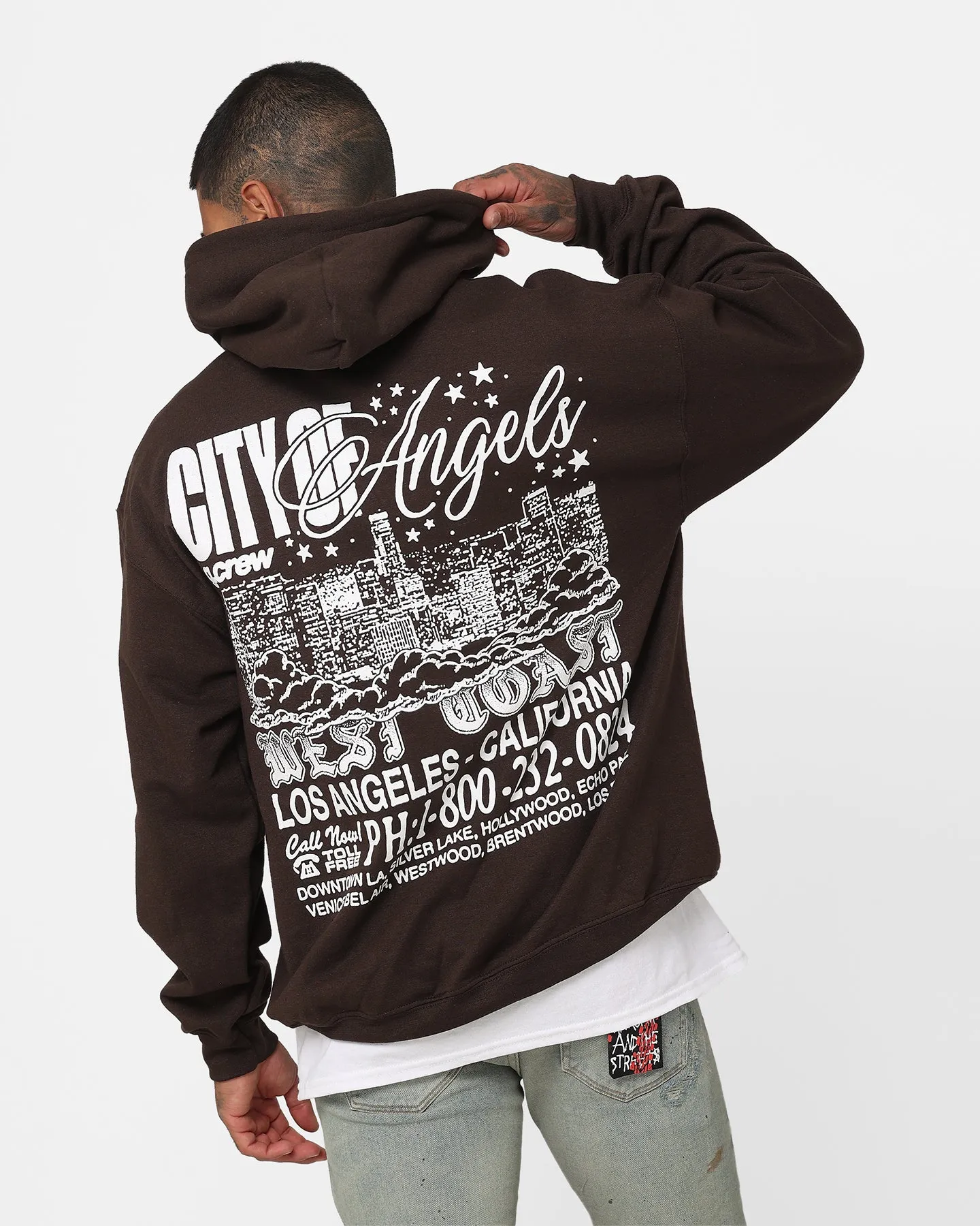 Goat Crew The City Of Angels Hoodie Brown