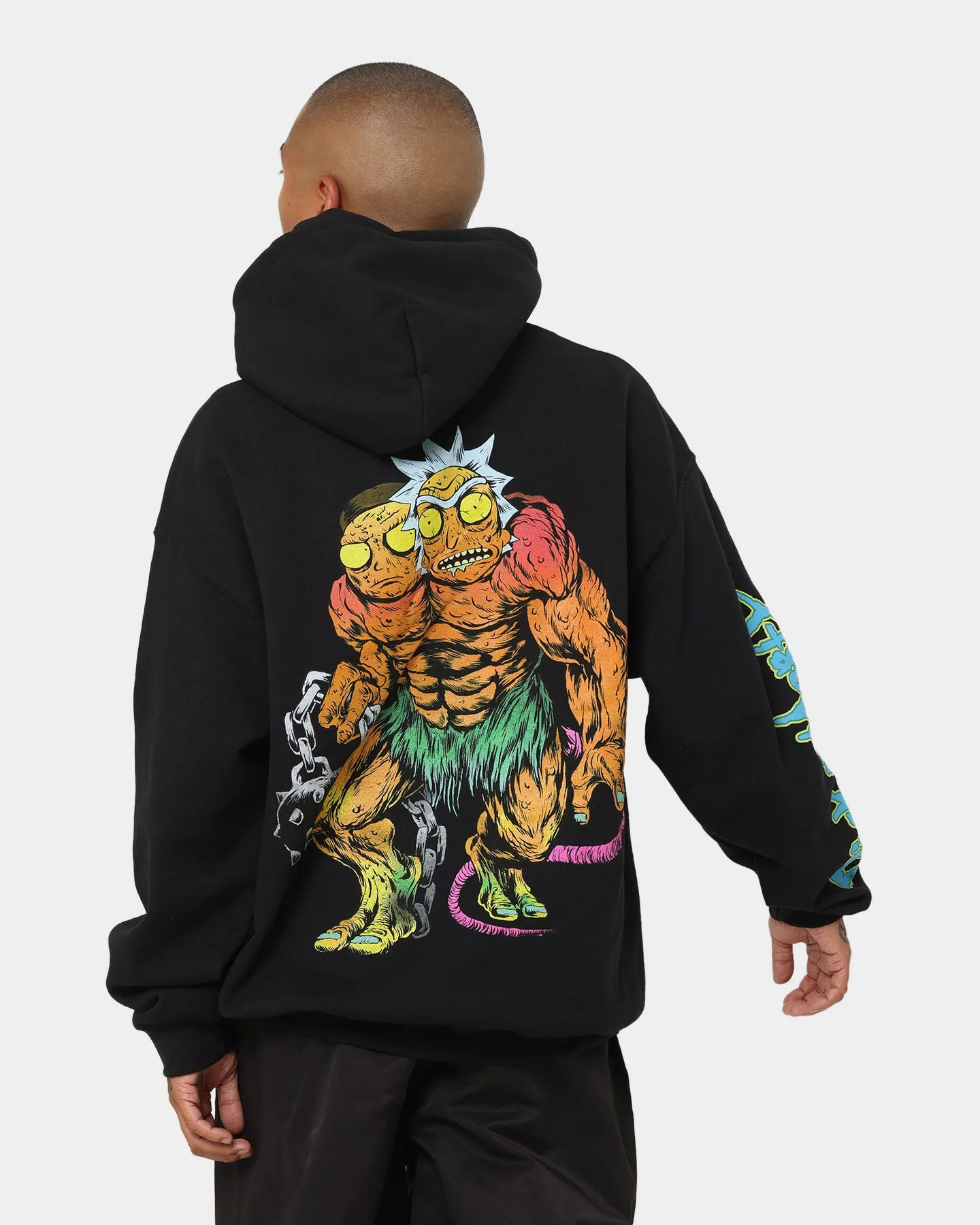 Goat Crew X Rick And Morty Beast Hoodie Black