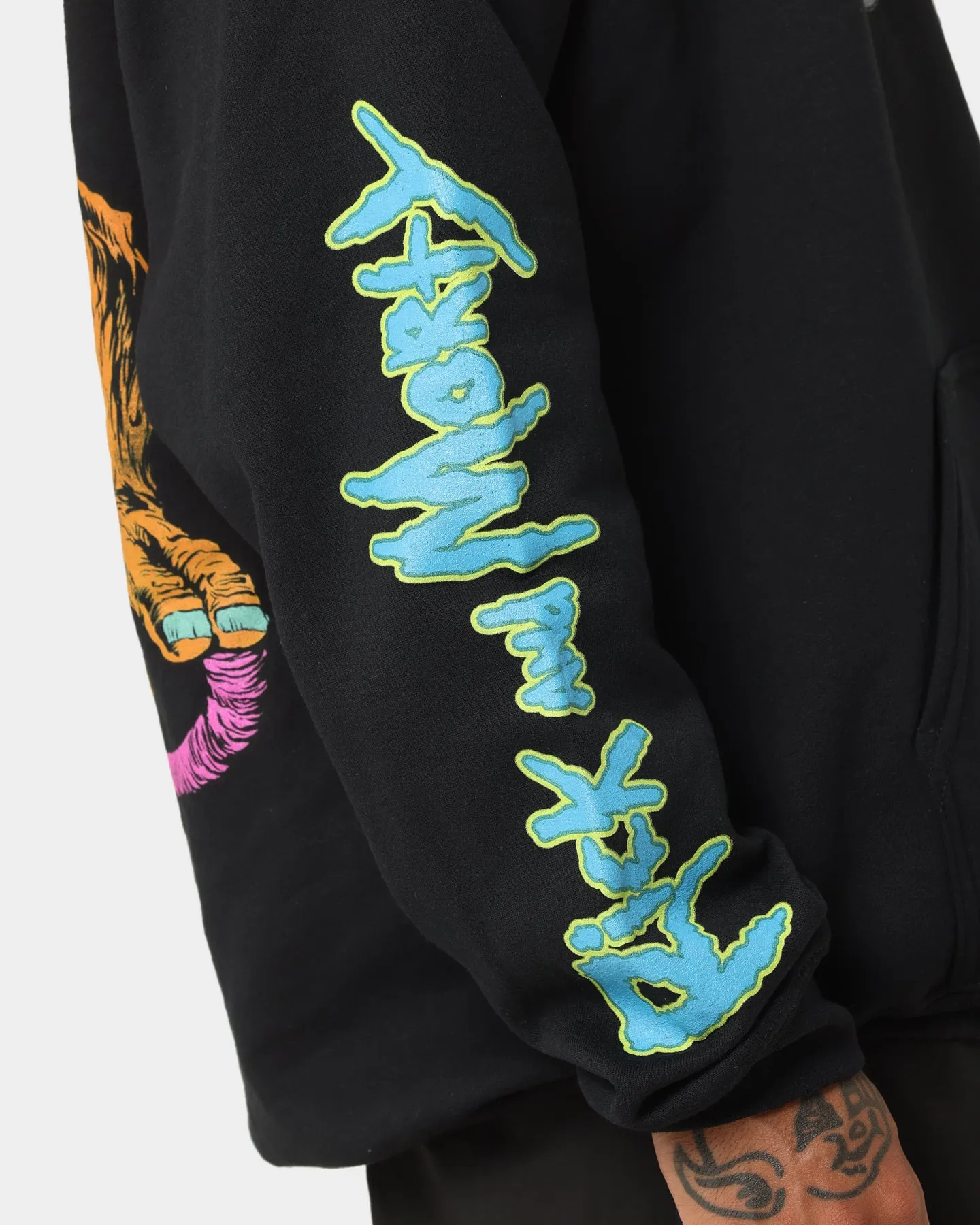 Goat Crew X Rick And Morty Beast Hoodie Black