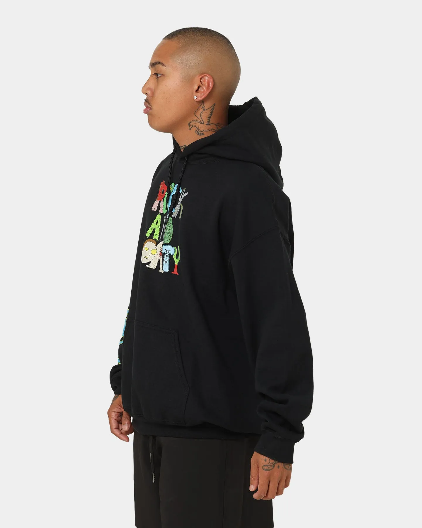 Goat Crew X Rick And Morty Beast Hoodie Black