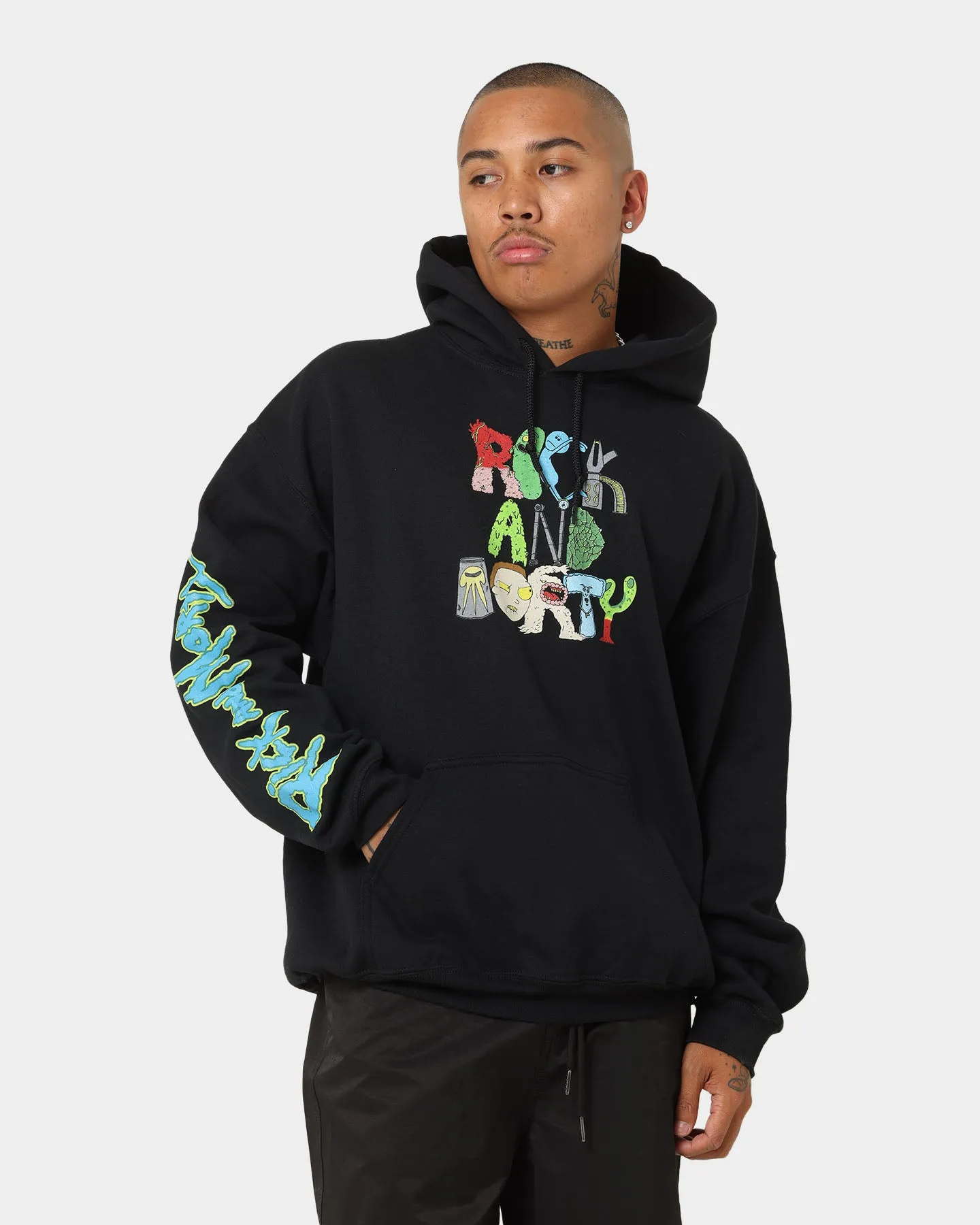 Goat Crew X Rick And Morty Beast Hoodie Black