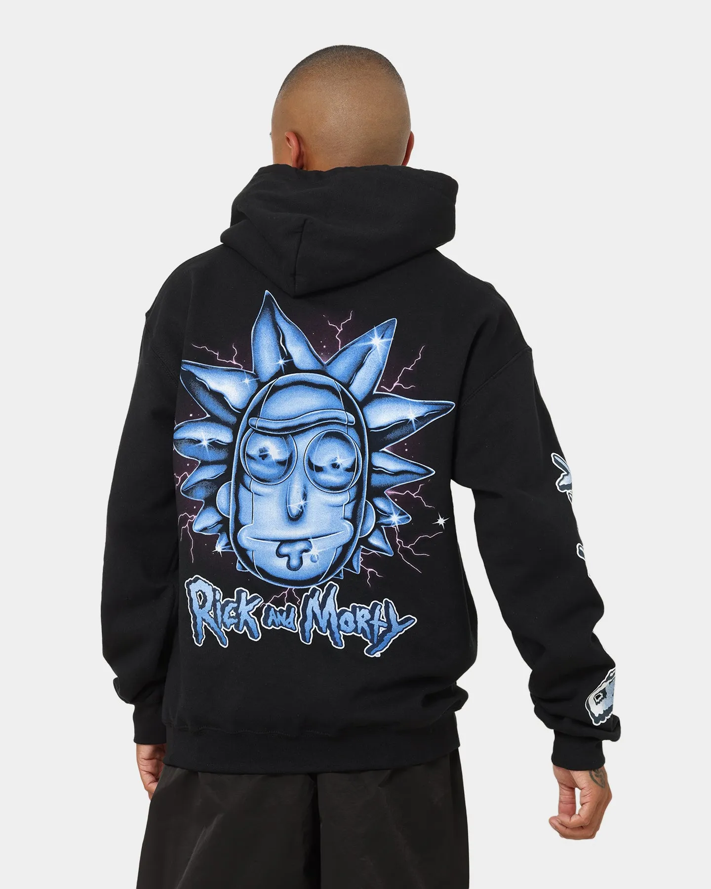 Goat Crew X Rick And Morty Chrome Heads Hoodie Black