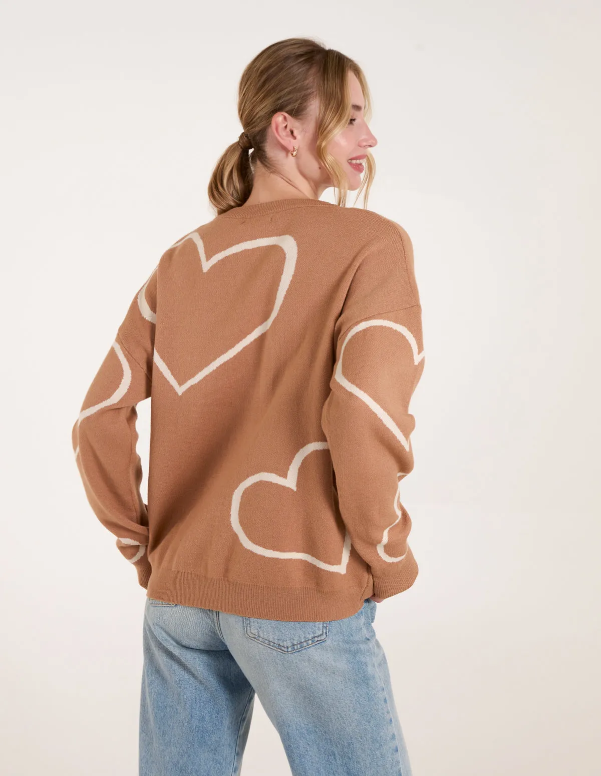 Heart Print 'Amour' Jumper