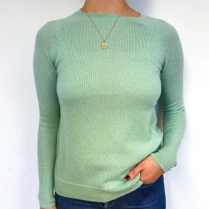 Hellebore Green Crew Neck Jumper Small