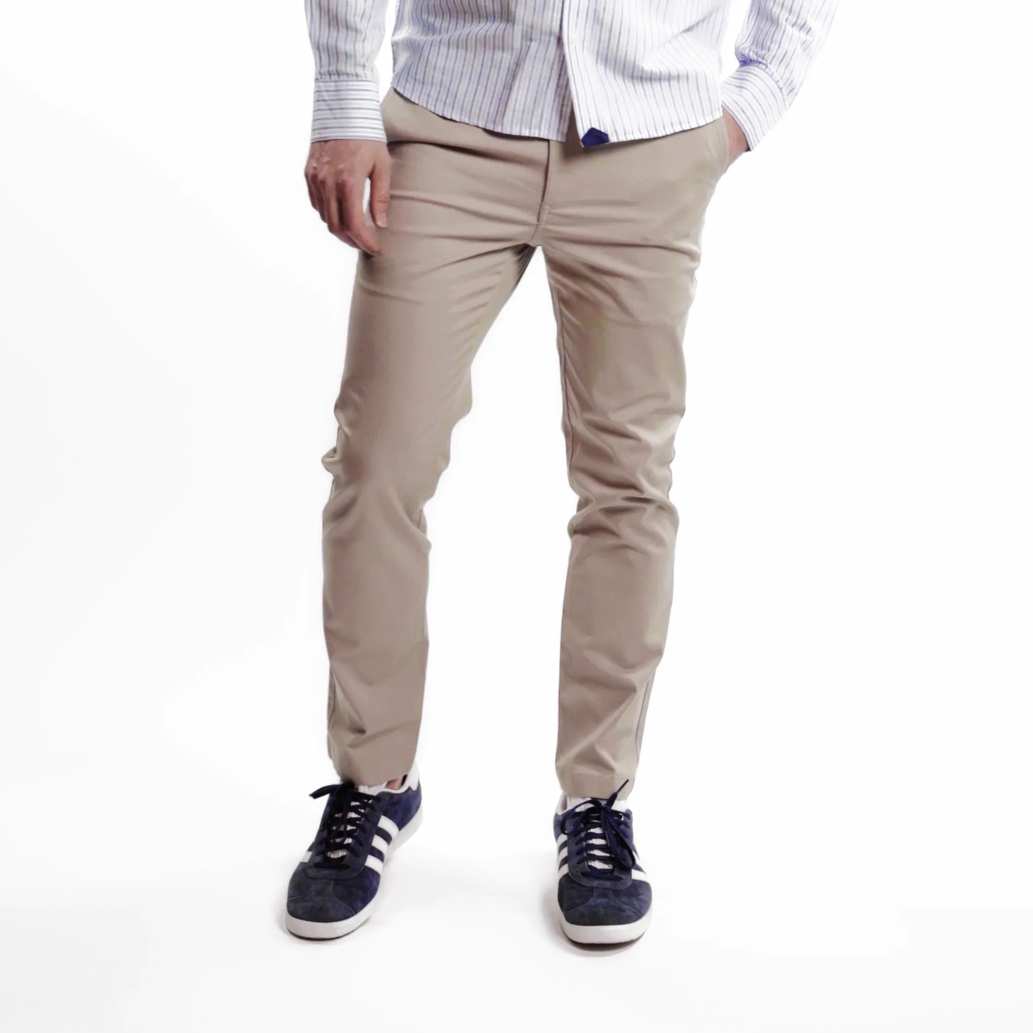 Lightweight Stretch Chinos Slim Fit - Slate