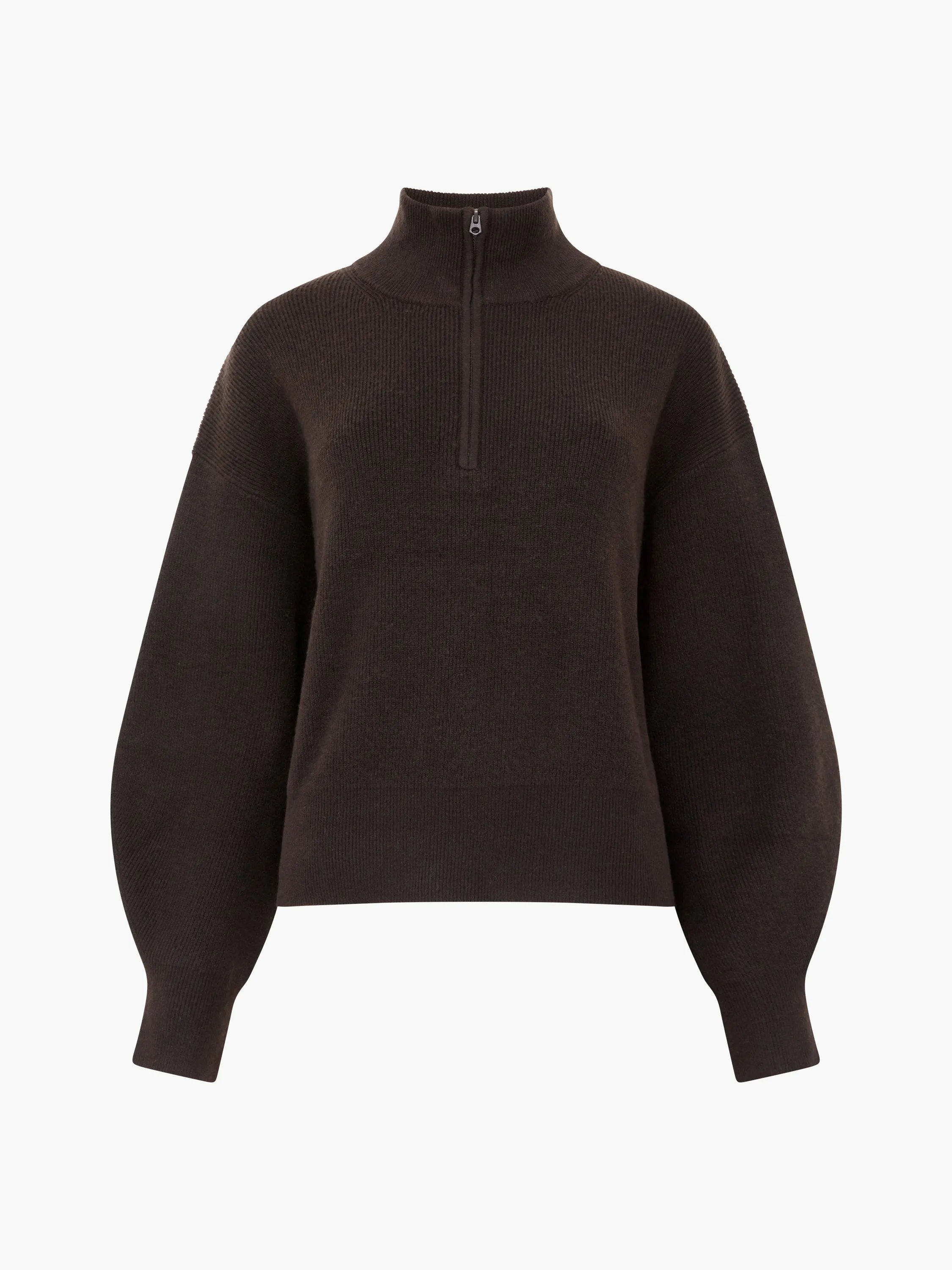 Lightweight Vhari Recycled Half Zip Jumper