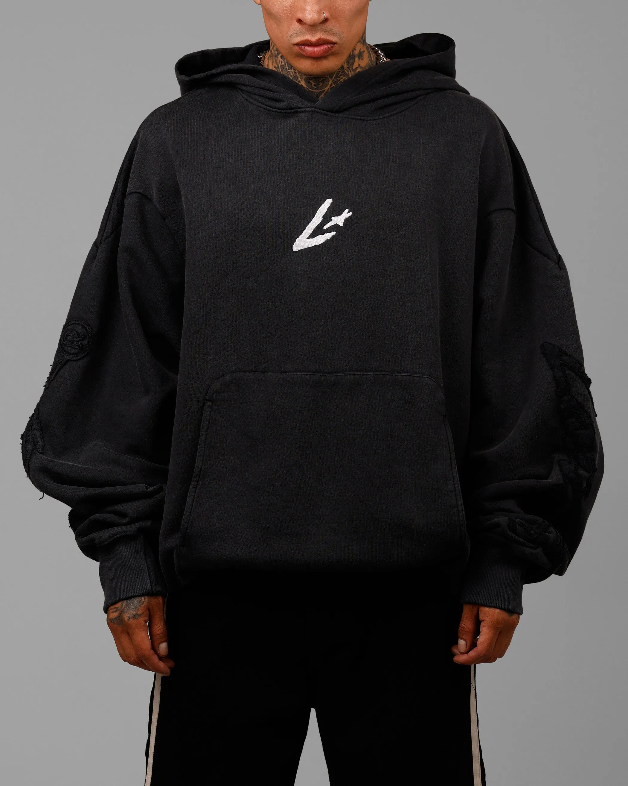 Loiter Dune Hoodie Washed Black