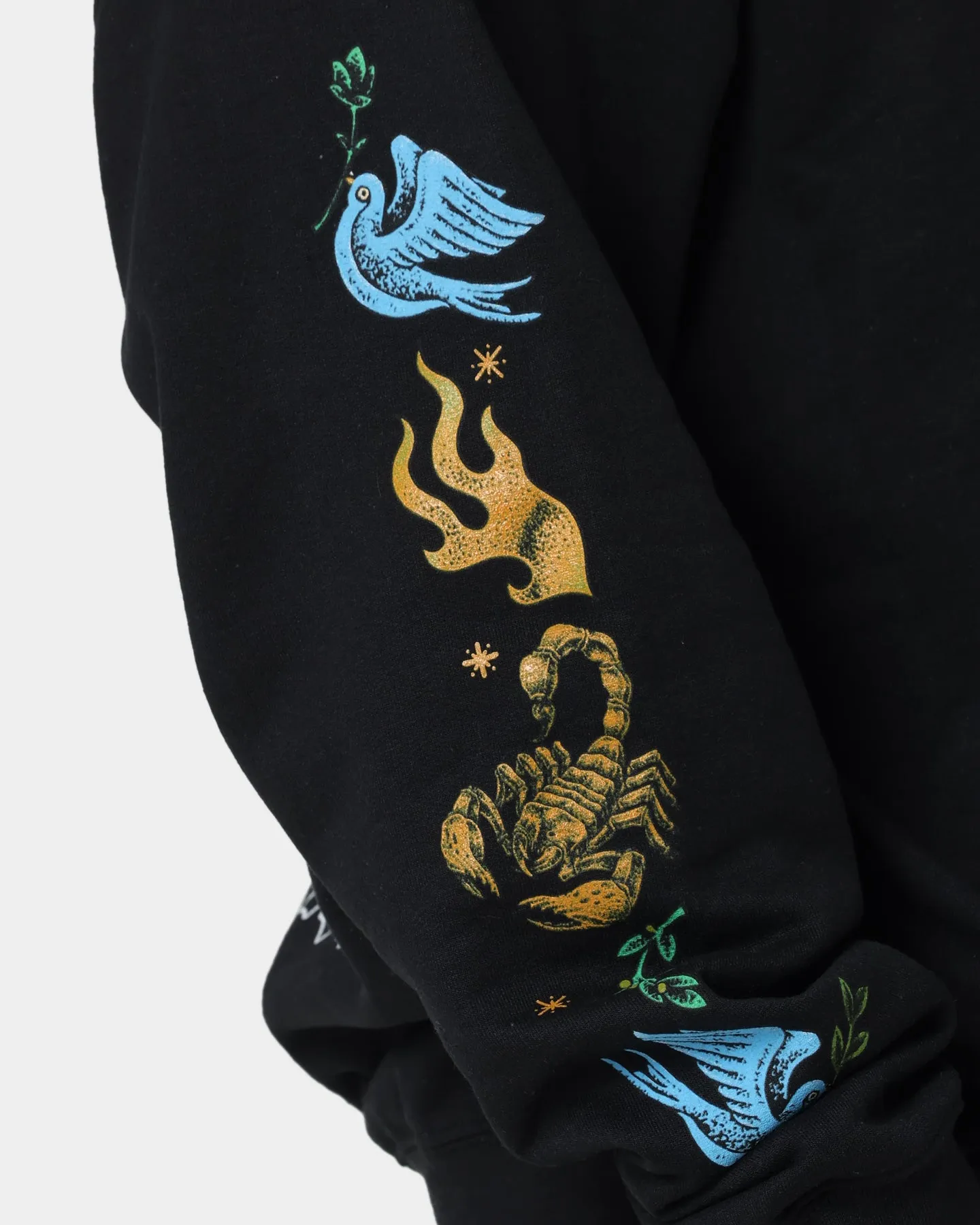 Loiter Hearts Ablaze Hoodie Black