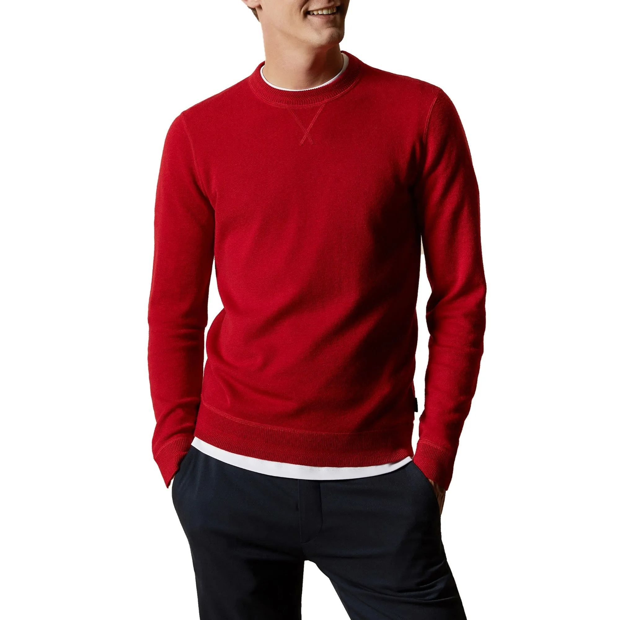 Men Mmk-Monop-Ls Knitted Jumper - Red