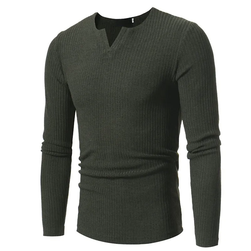 Men's Comfortable Long-Sleeve Cashmere Jumper | Ideal for Autumn/Winter