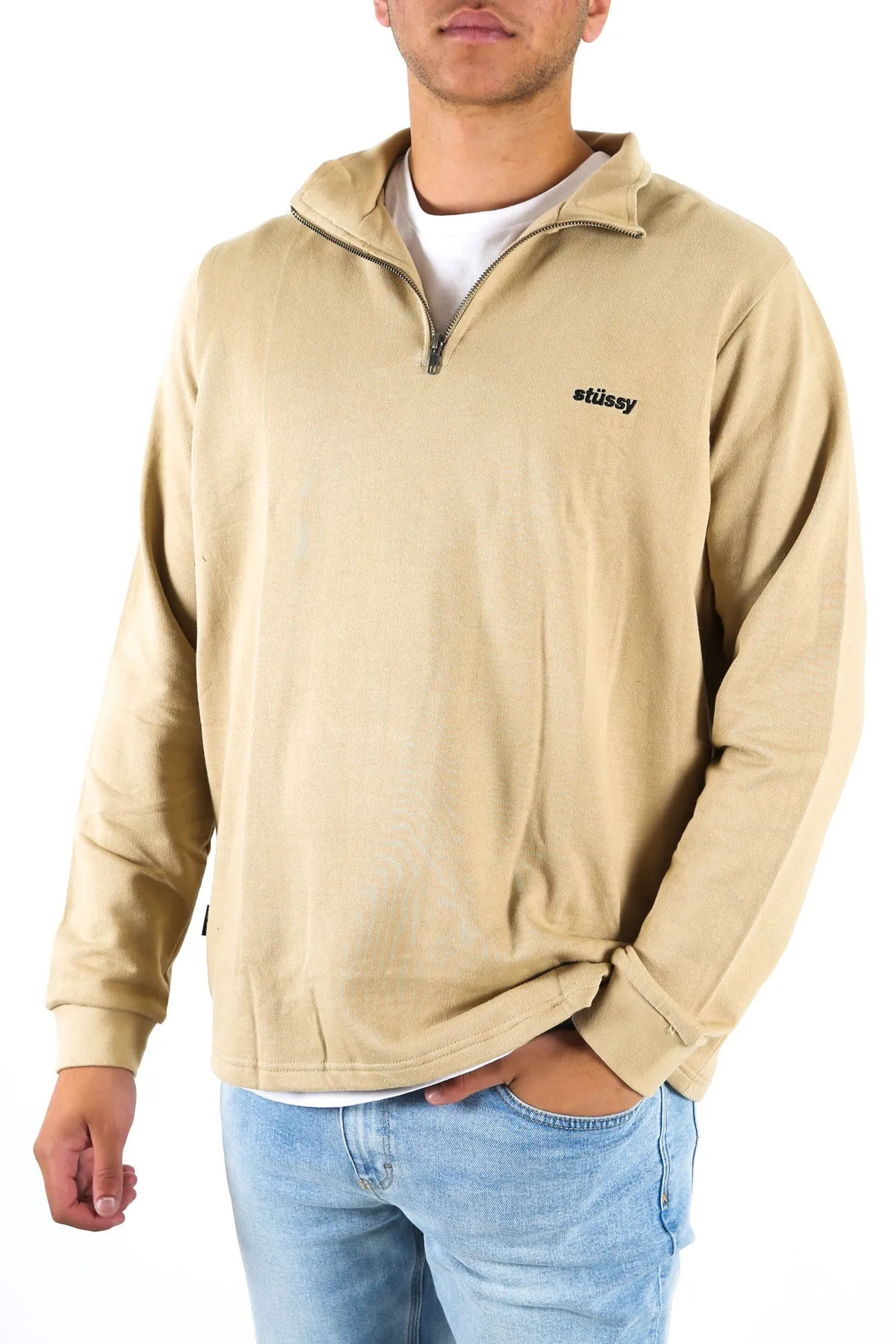 Miles 1/4 Zip Taupe