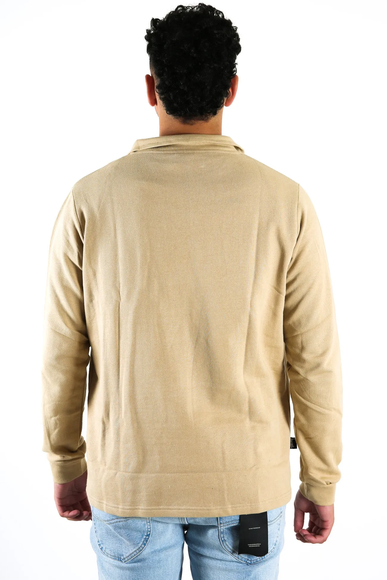 Miles 1/4 Zip Taupe