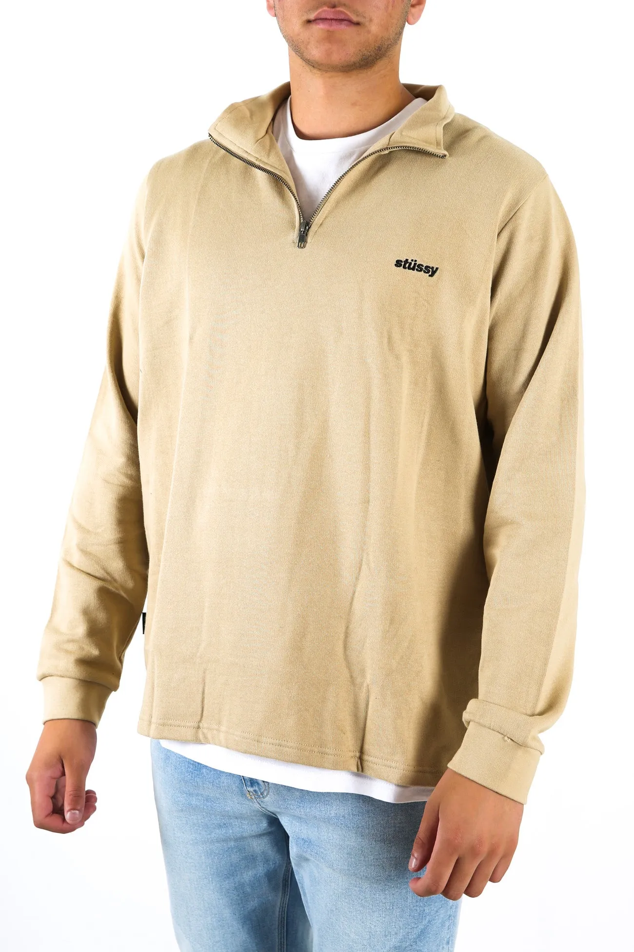 Miles 1/4 Zip Taupe