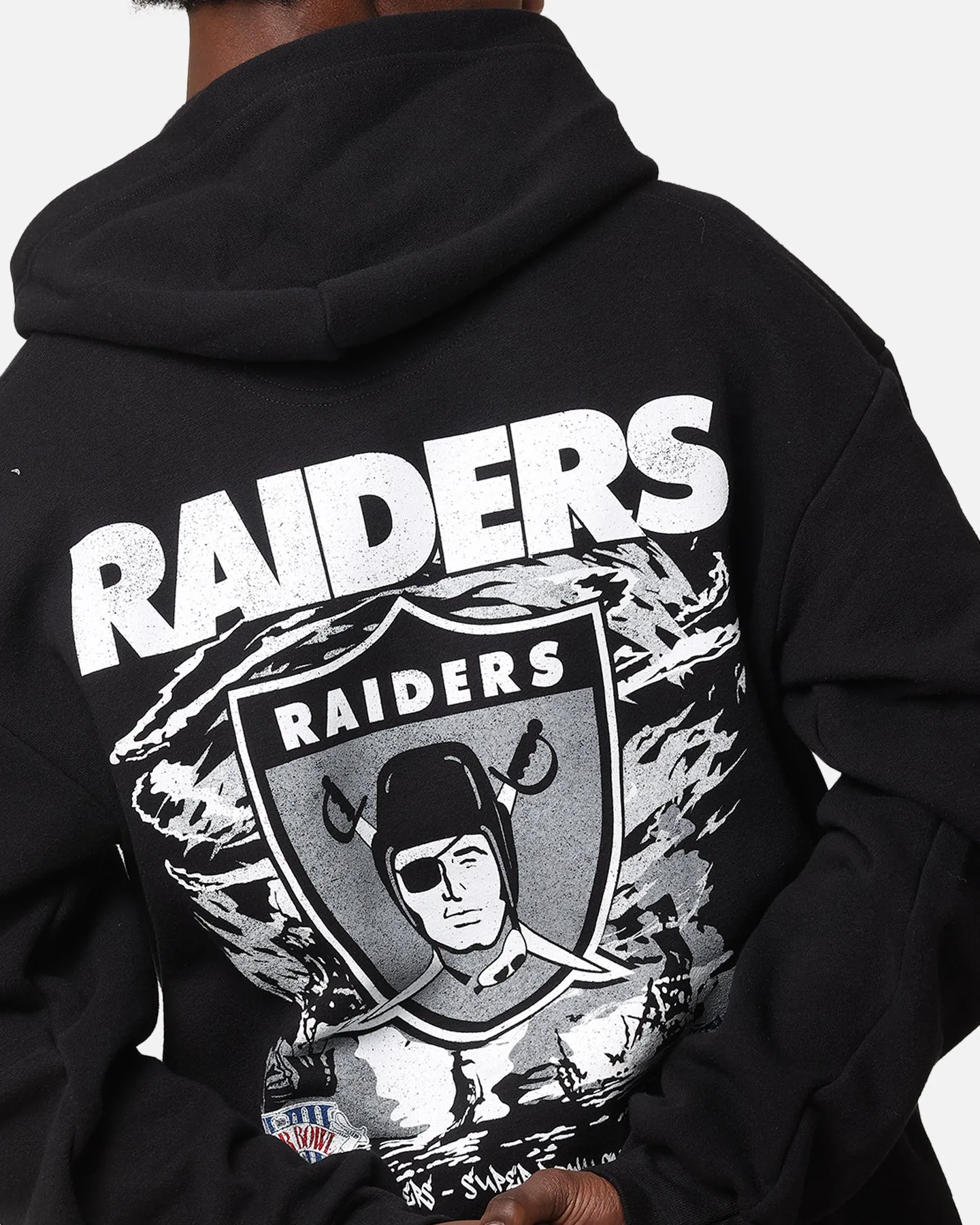 Mitchell & Ness Las Vegas Raiders 'Alter Ego' Flames Hoodie Faded Black