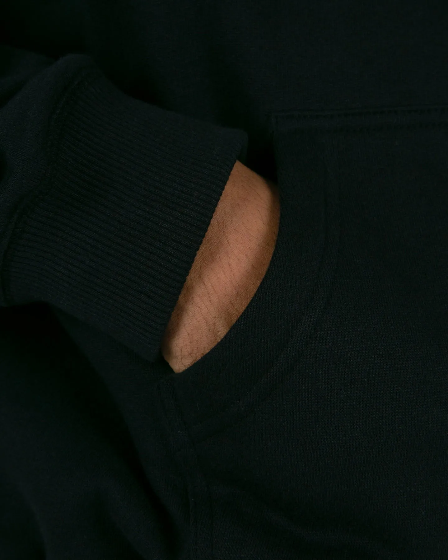 MNML Basic Zip Up Hoodie Black