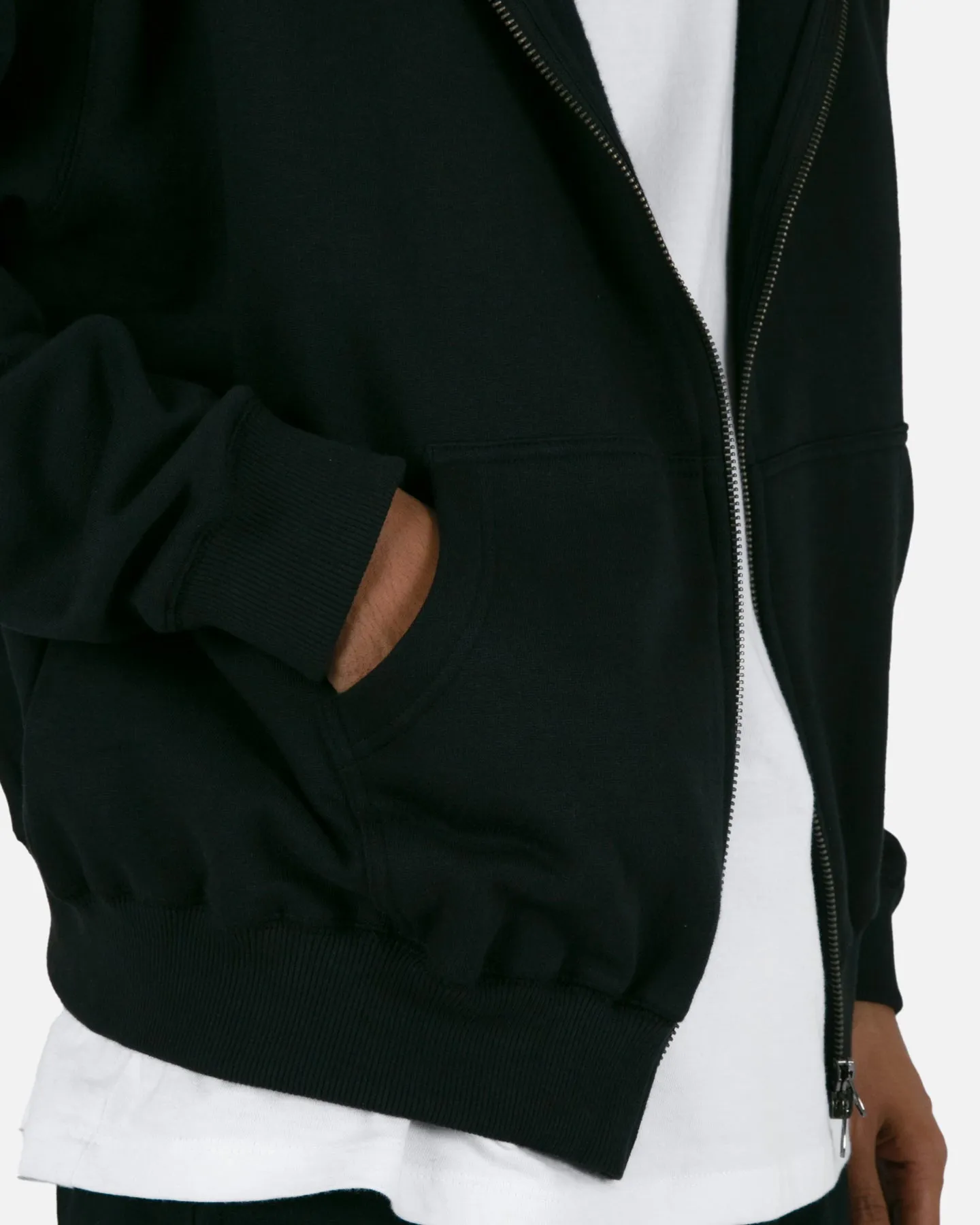 MNML Basic Zip Up Hoodie Black