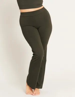 Motivate High Waist Flare Pant - Dark Olive