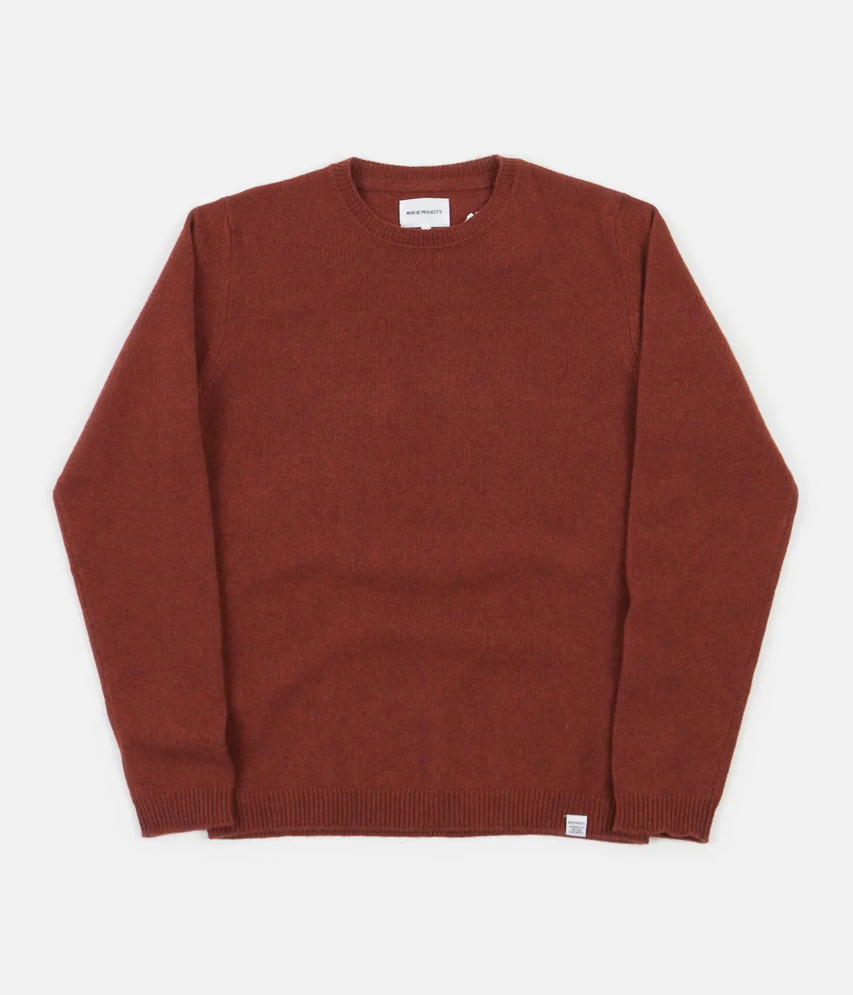 Norse Projects Sigfred Lambswool Knit Jumper - Carmin Red