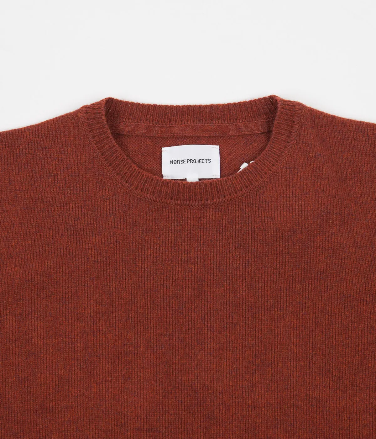 Norse Projects Sigfred Lambswool Knit Jumper - Carmin Red