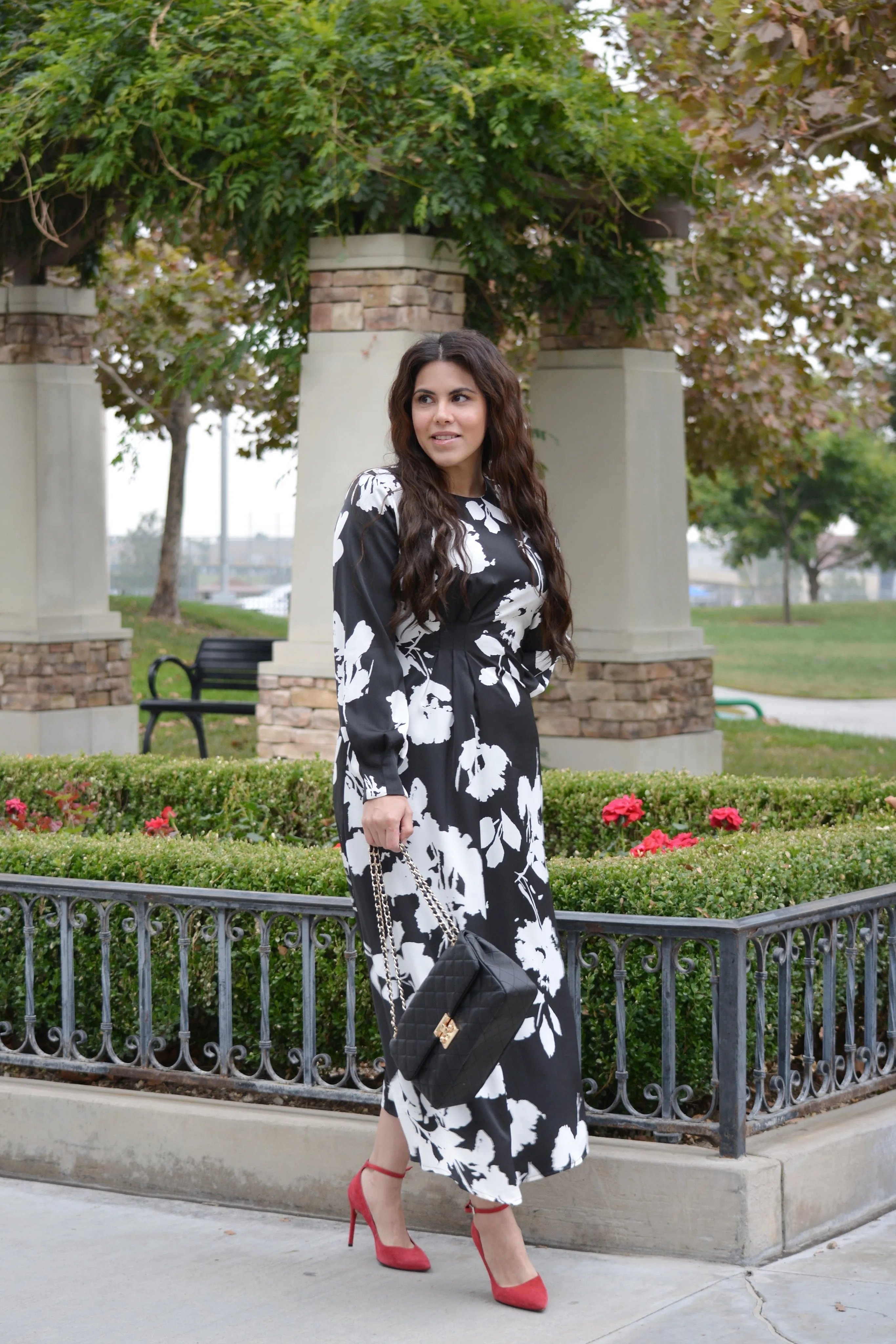 Nottingham Abstract Floral Maxi Dress