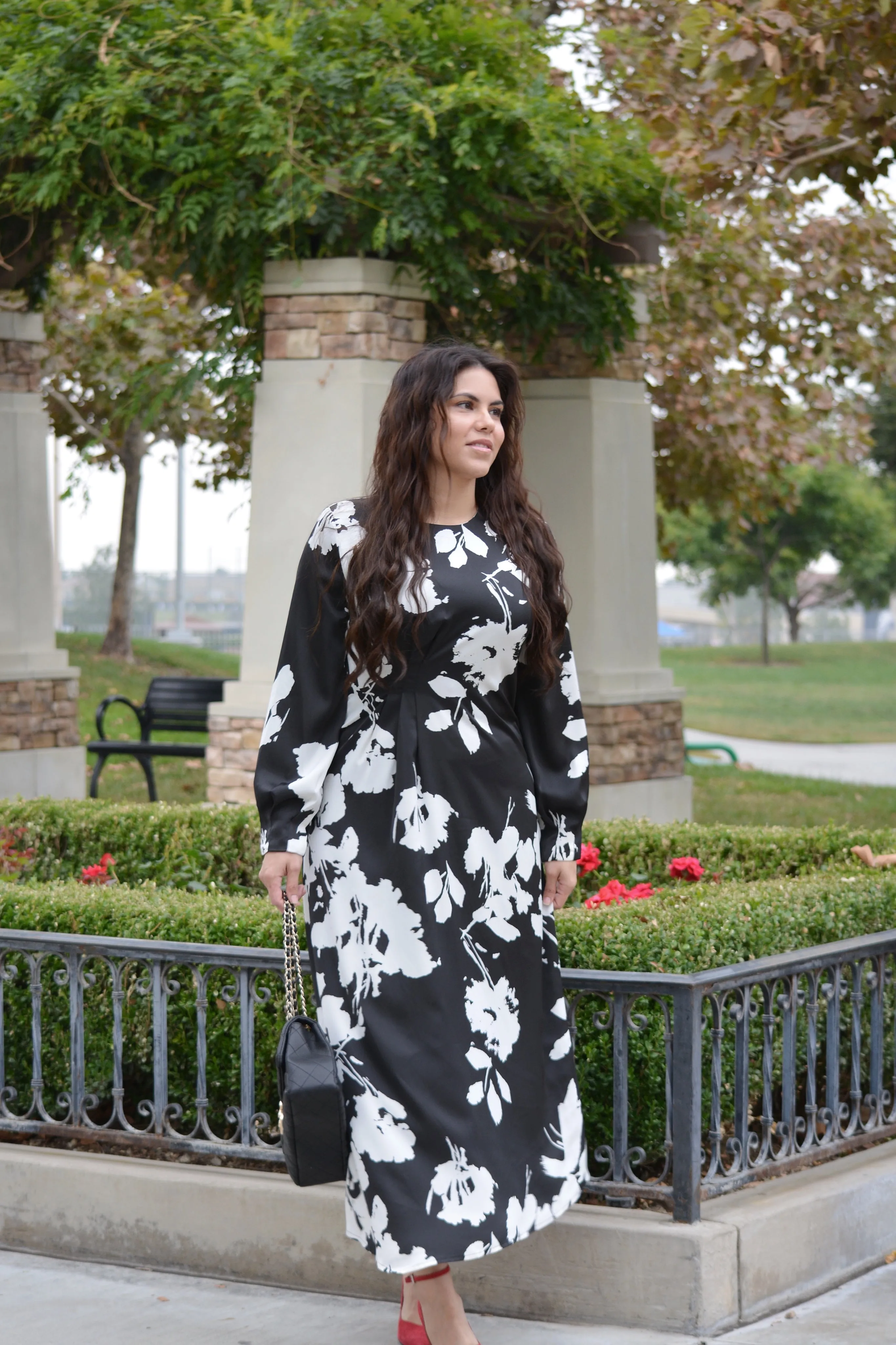 Nottingham Abstract Floral Maxi Dress