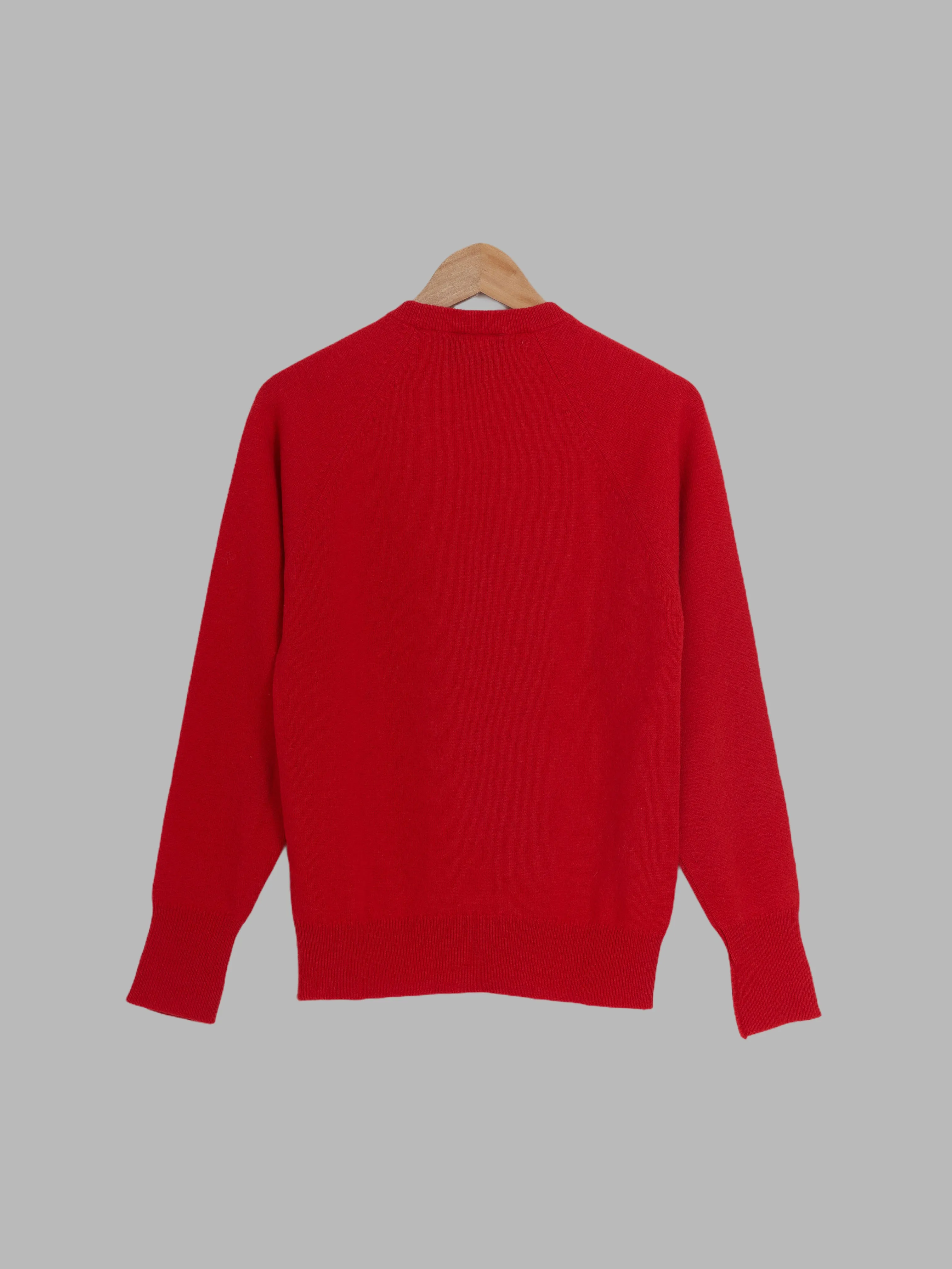 Peter Storm red W2 proof wool waterproof logo patch crew neck jumper - sz 36 91