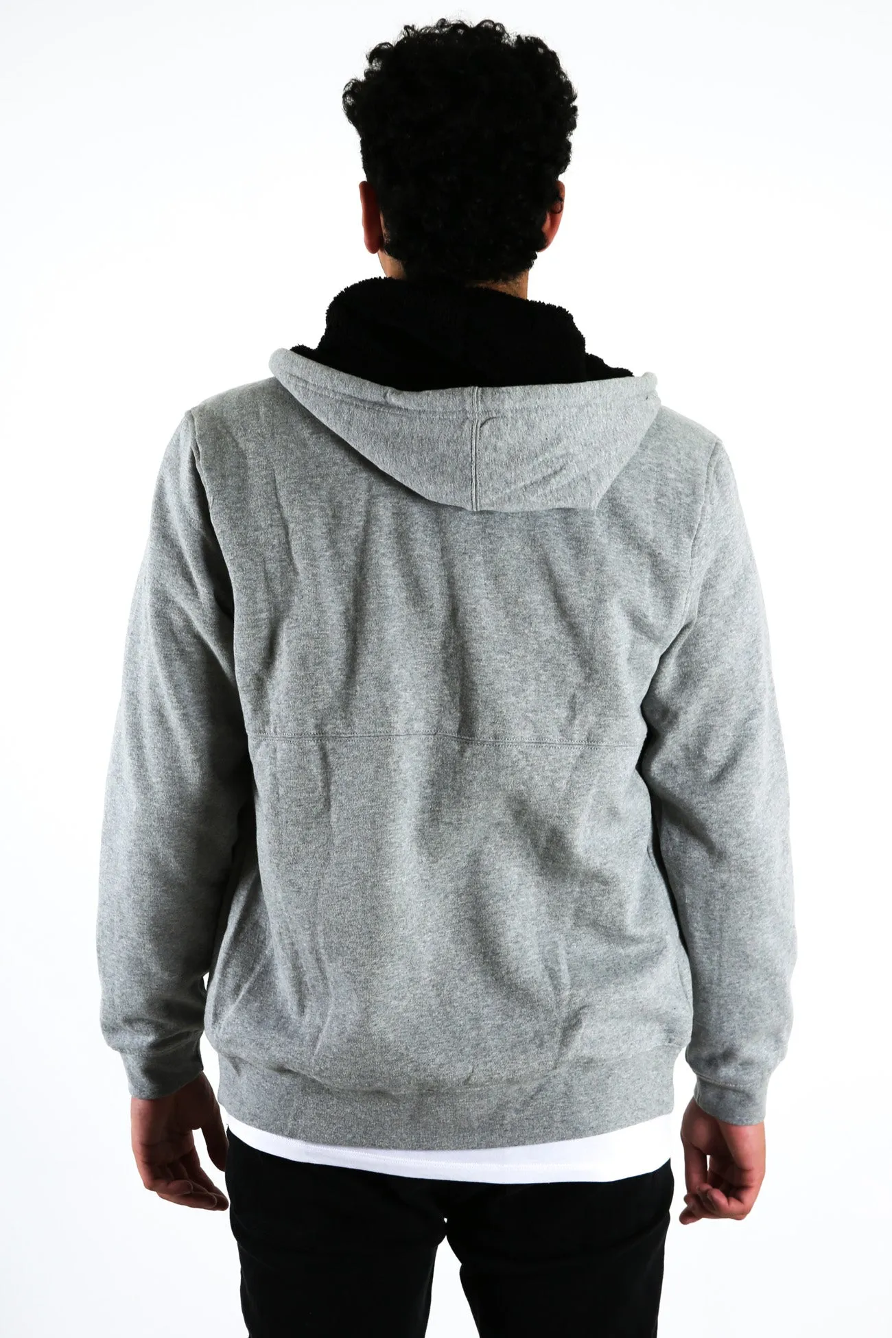 Pines Sherpa Fleece FZ Dark Grey Heather