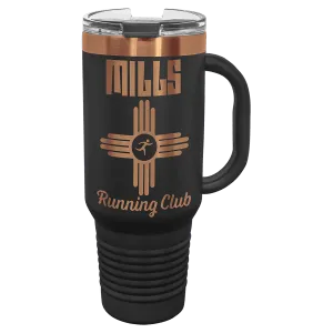 Polar Camel 40 oz. Black/Rose Gold ION-Plated Travel Mug