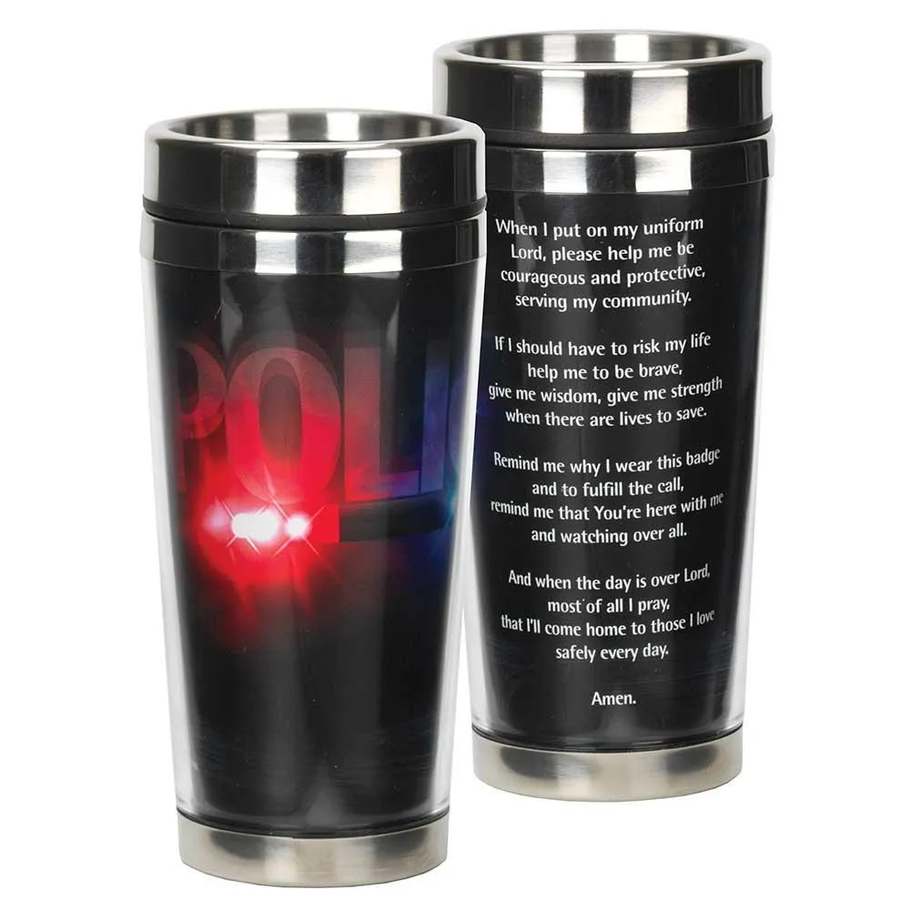 Police Officer Prayer Travel Mug