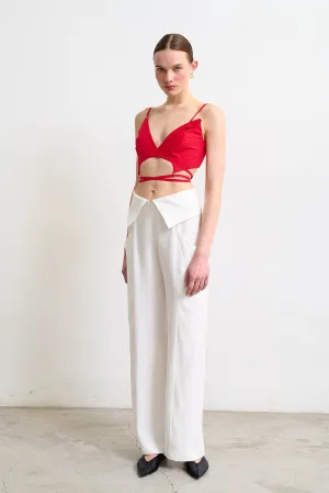 Poplin crop top