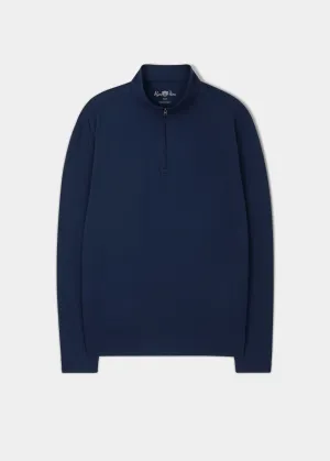 Rainford Performance 1/4 Zip Mock Neck In Navy