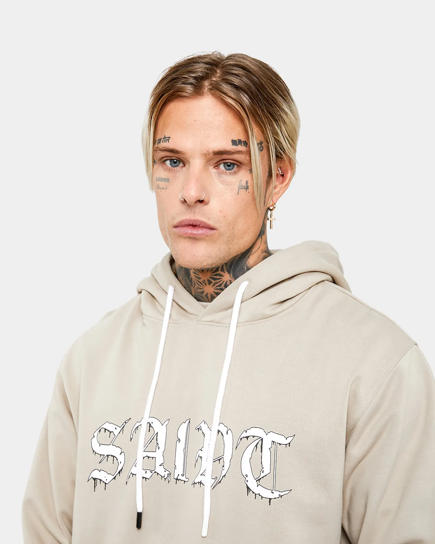 Saint Morta La Morta Hoodie Stone