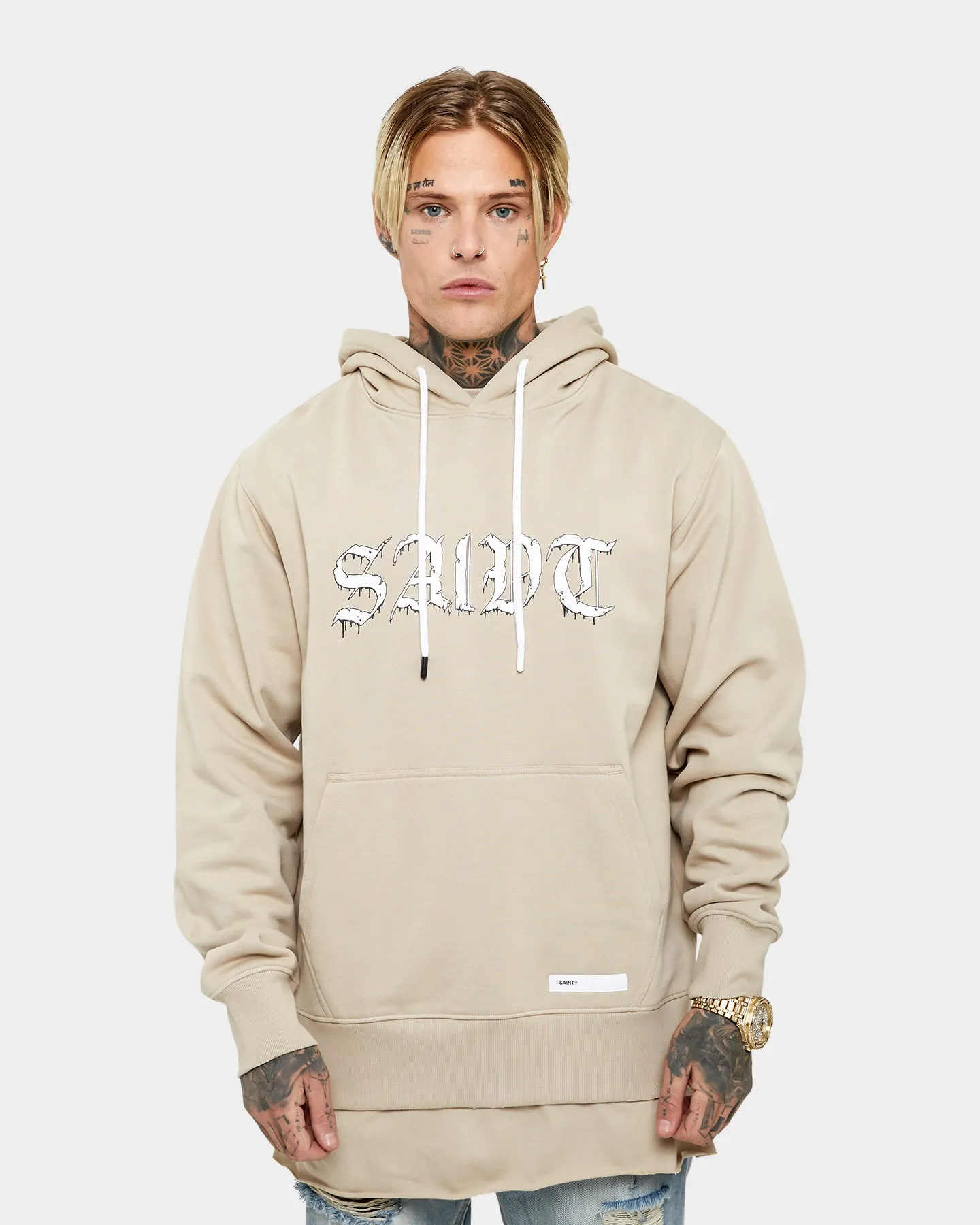 Saint Morta La Morta Hoodie Stone