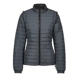 Sierra Grey Women's Puffer Jacket Removable Arms