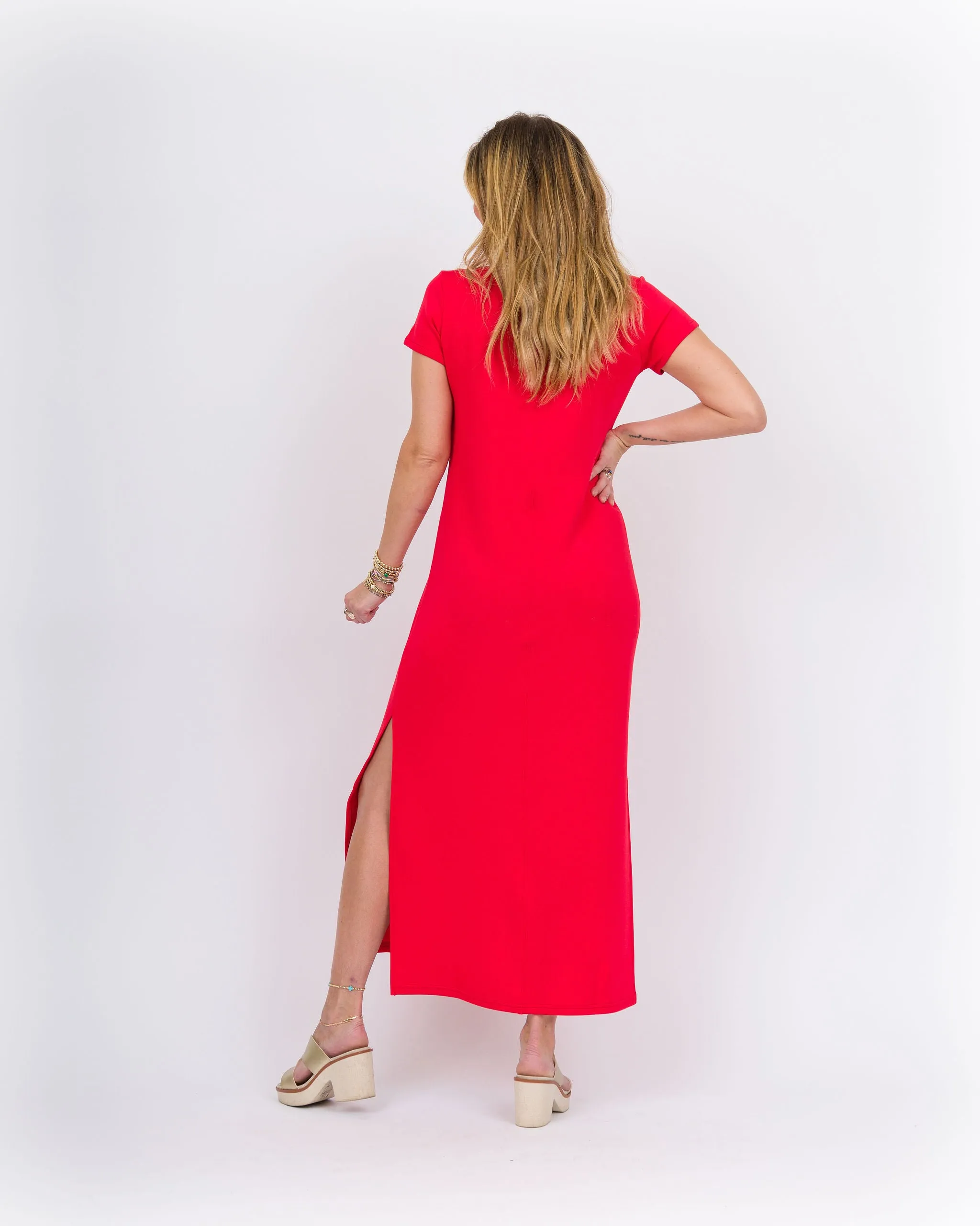 Spanx Air Essentials Maxi Dress - Red