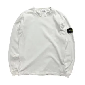 Stone Island White Pullover Jumper