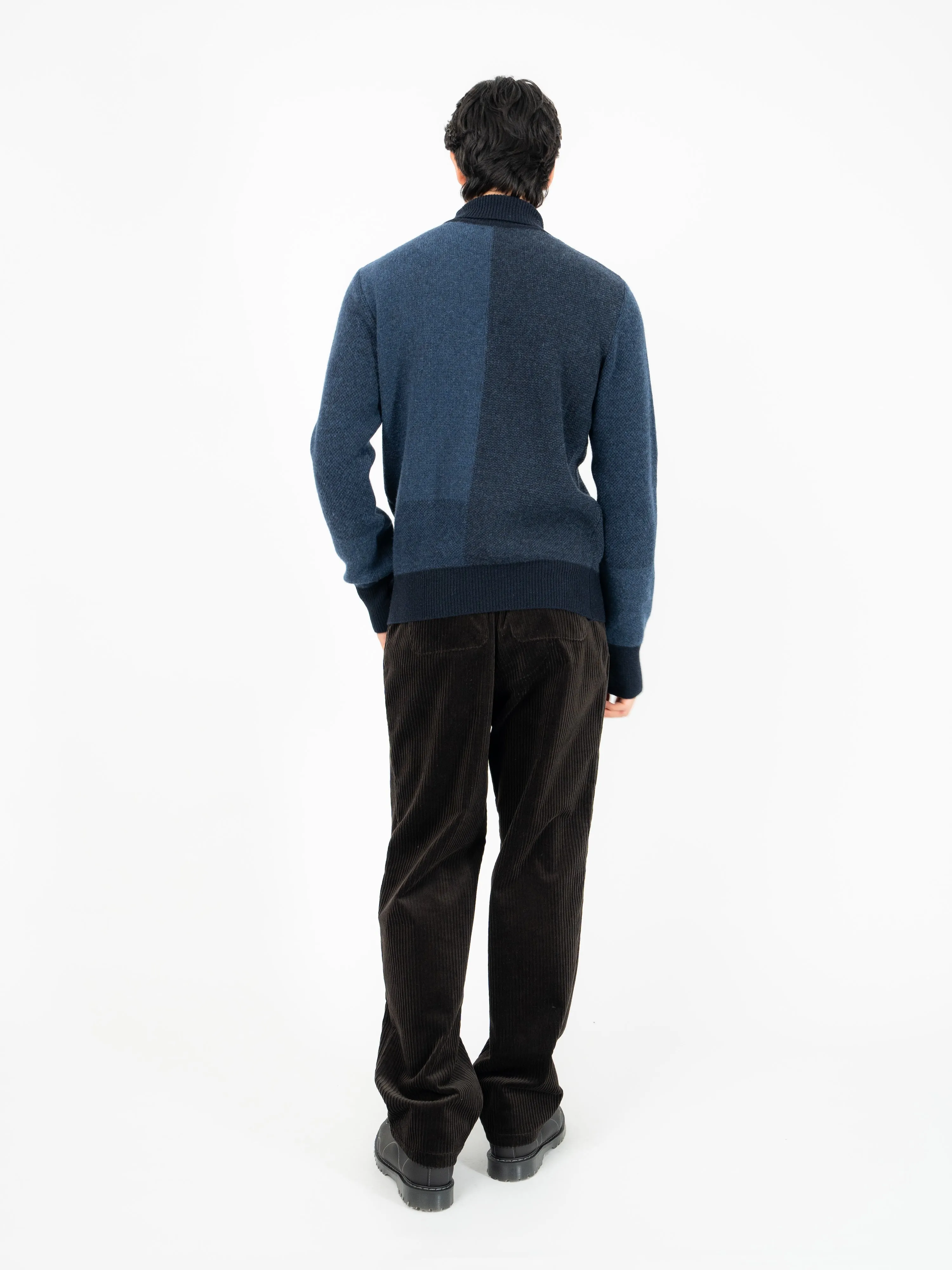 Talbot Roll Neck Jumper Delfino Navy