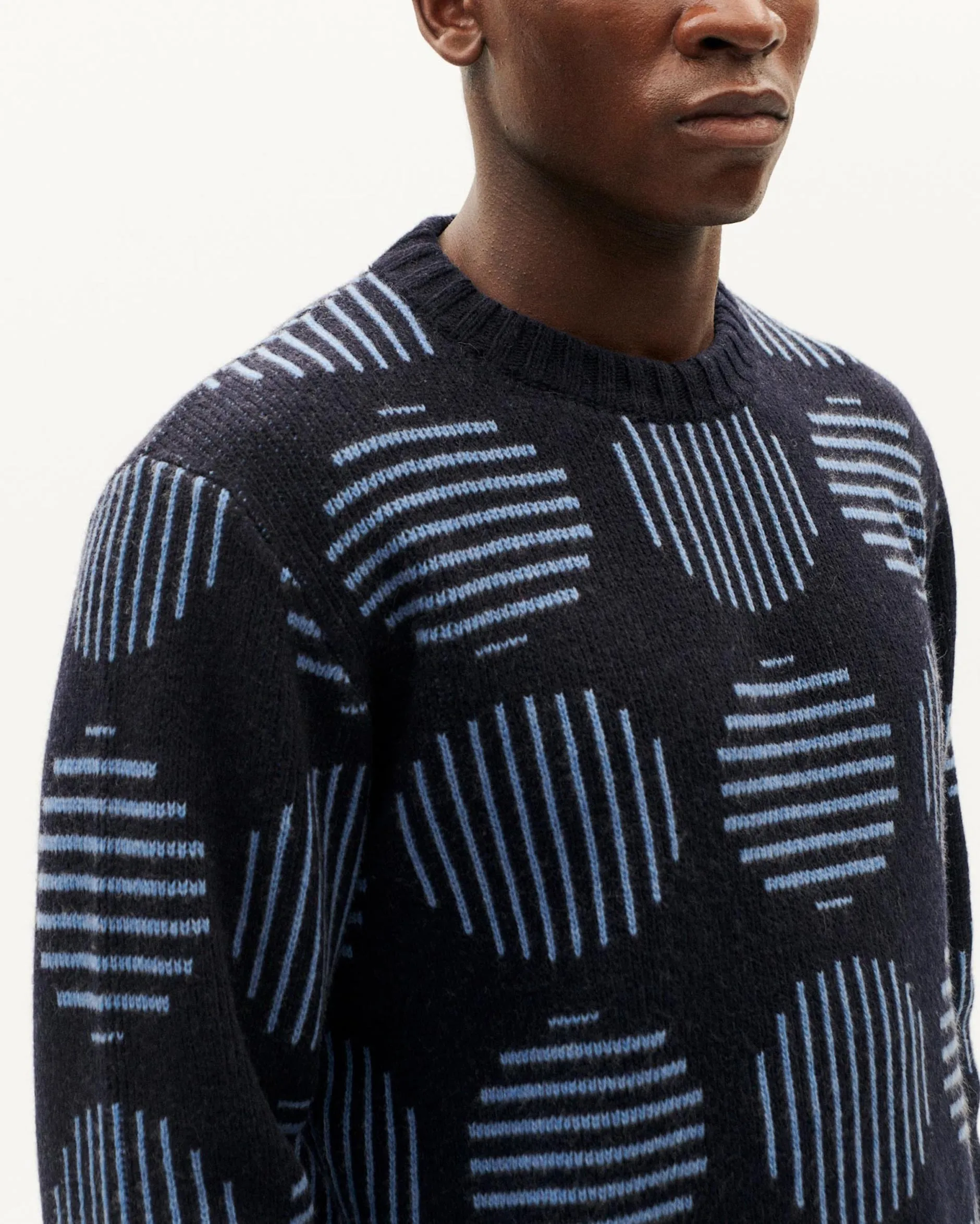 THINKING MU Japan Khem knitted sweater men