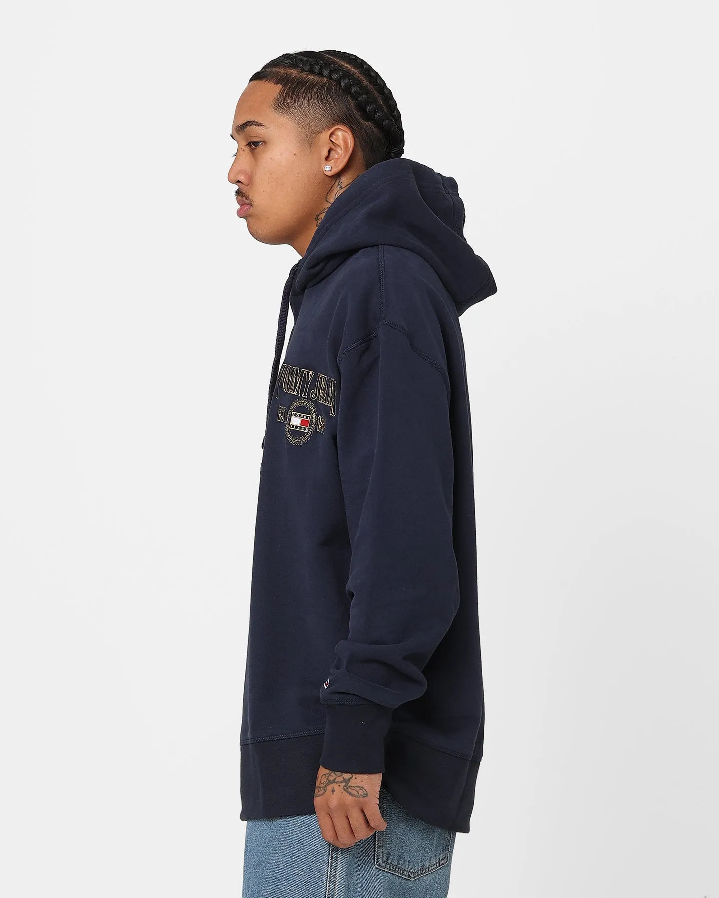 Tommy Jeans Relaxed Luxe Hoodie Twilight Navy