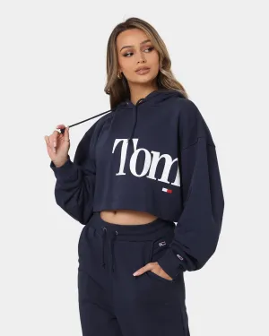 Tommy Jeans Women's Super Crop Bold Hoodie Twilight Navy