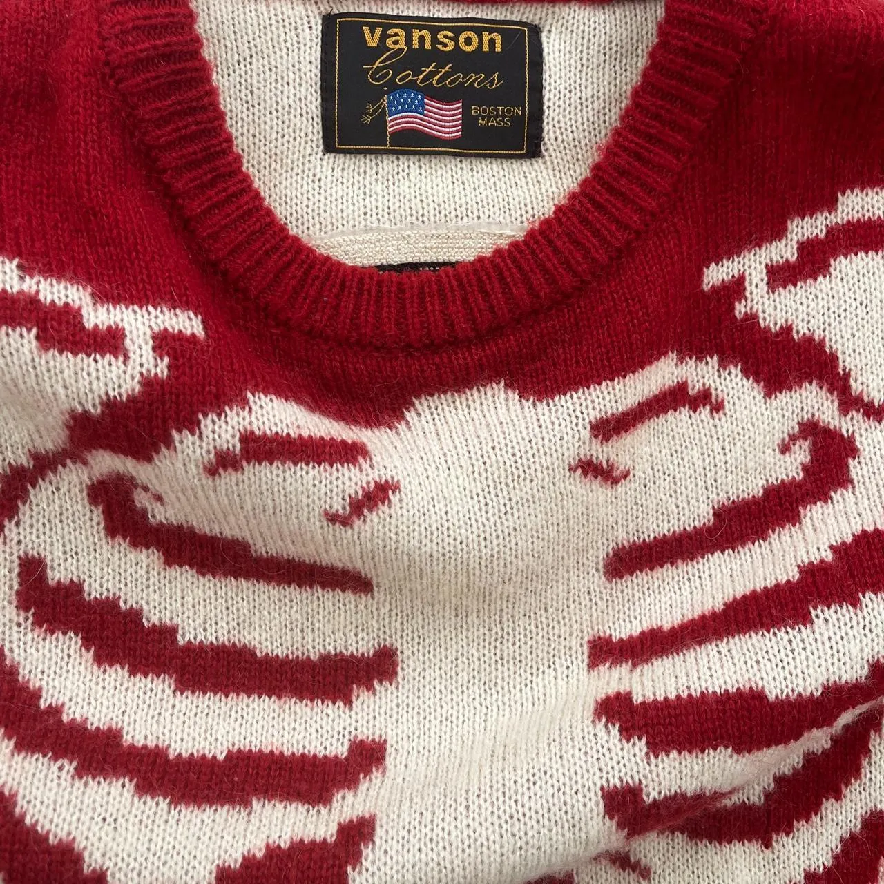 Vanson Leathers Mohair Skeleton Jumper