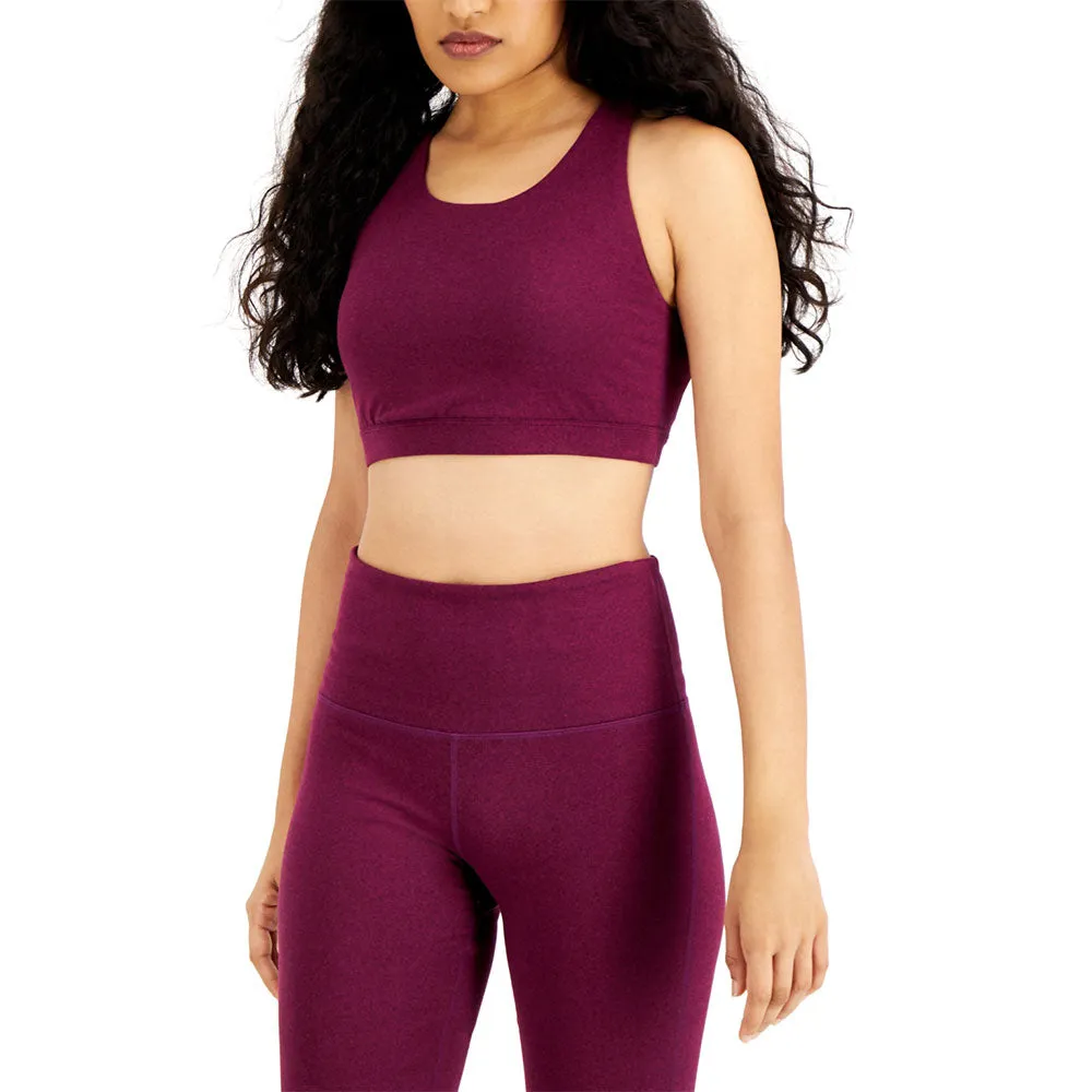 Women's Plain Solid Sport Bra,Purple