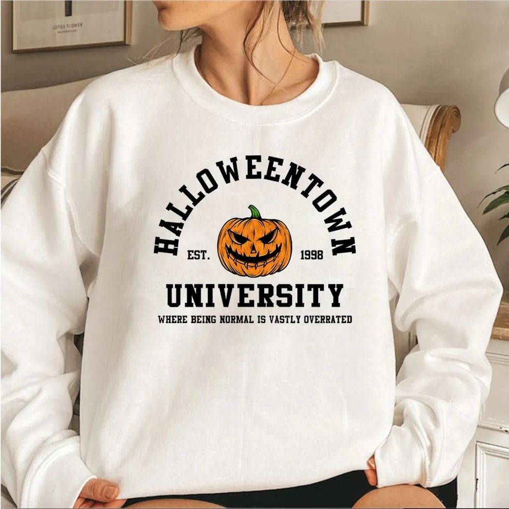 Women's Retro Halloweentown University Jumper | Ideal for Autumn/Winter