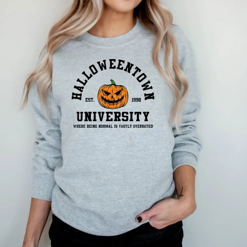 Women's Retro Halloweentown University Jumper | Ideal for Autumn/Winter